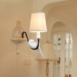 Rustik Lodge Enkel Vintagemålning Funktion Ambient Light Wall Sconces Wall Light