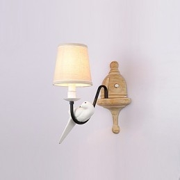 Rustik Lodge Enkel Vintagemålning Funktion Ambient Light Wall Sconces Wall Light