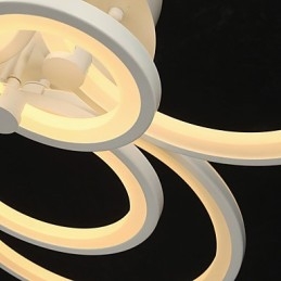 42W Flush Mount Modern Contemporary Målning Metall