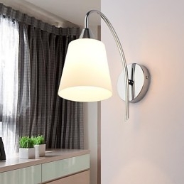 Glas Vägglampa Vägglampor Metallfot För Vägglampa