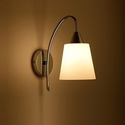 Glas Vägglampa Vägglampor Metallfot För Vägglampa