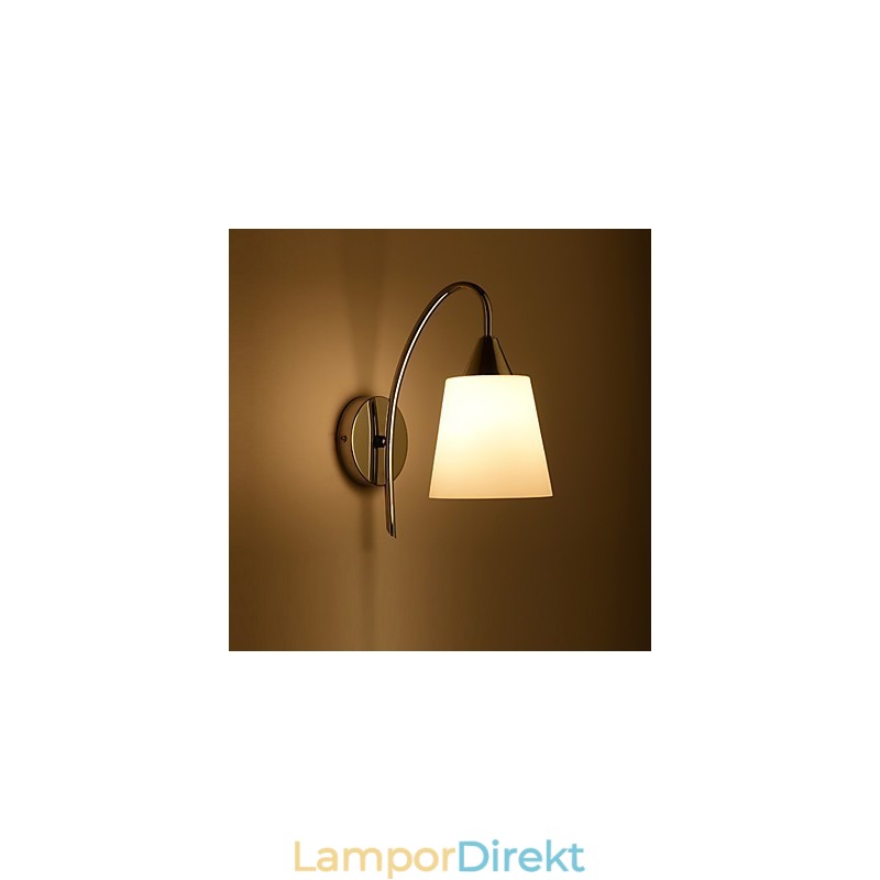 Glas Vägglampa Vägglampor Metallfot För Vägglampa