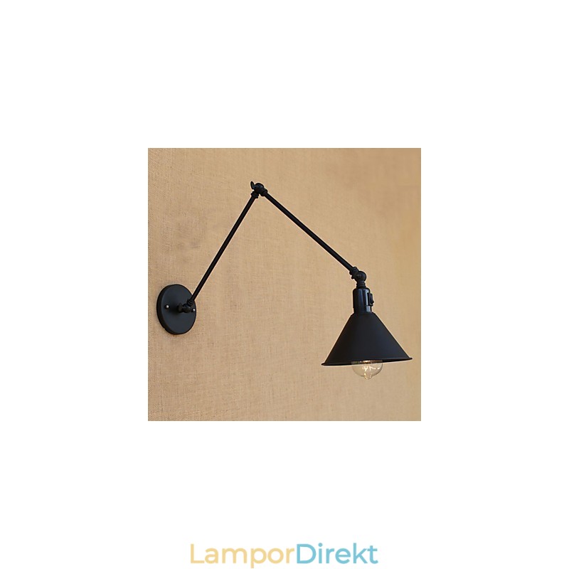 Country Retro Målningsfunktion För Mini Style Swing Arm Ögonskydd Downlight Swing Arm Lights