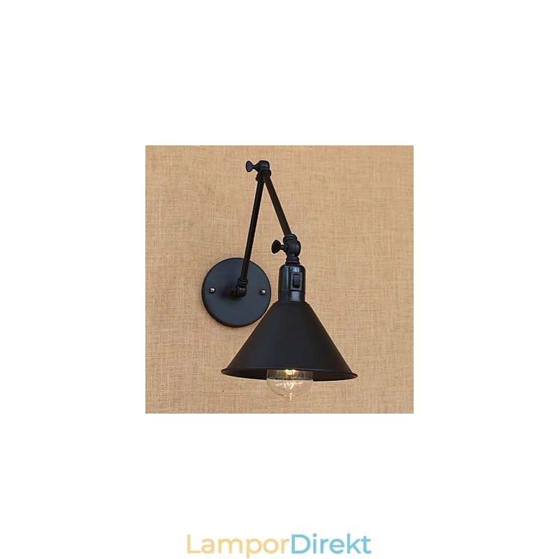 Country Retro Målningsfunktion För Mini Style Swing Arm Ögonskydd Downlight Swing Arm Lights