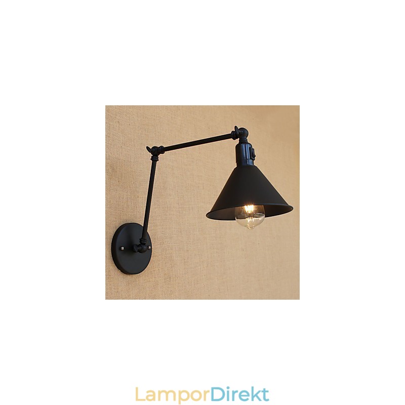 Country Retro Målningsfunktion För Mini Style Swing Arm Ögonskydd Downlight Swing Arm Lights