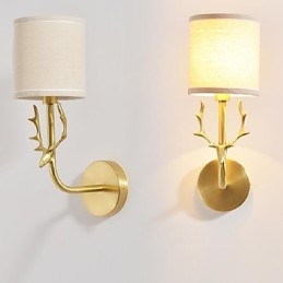 Enkel Vintage Traditionell Klassisk Mässingsfunktion För Mini Style Ambient Light Wall Sconces Wall Light