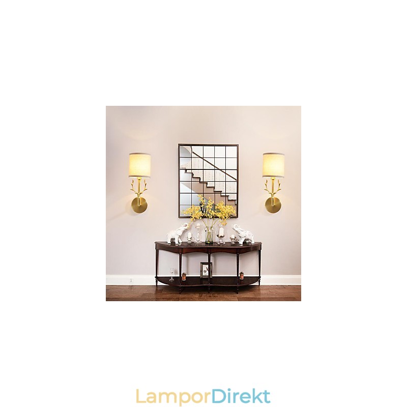 Enkel Vintage Traditionell Klassisk Mässingsfunktion För Mini Style Ambient Light Wall Sconces Wall Light