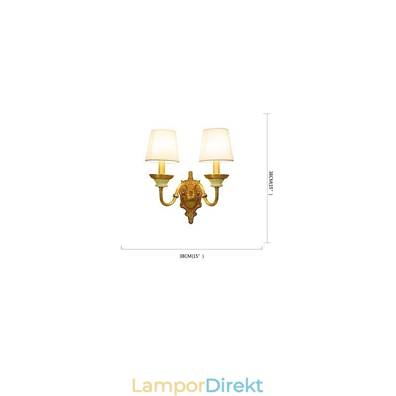 Enkel Country Traditionell Klassisk Mässing Funktion För Mini Style Uplight Vägglampor Vägglampor