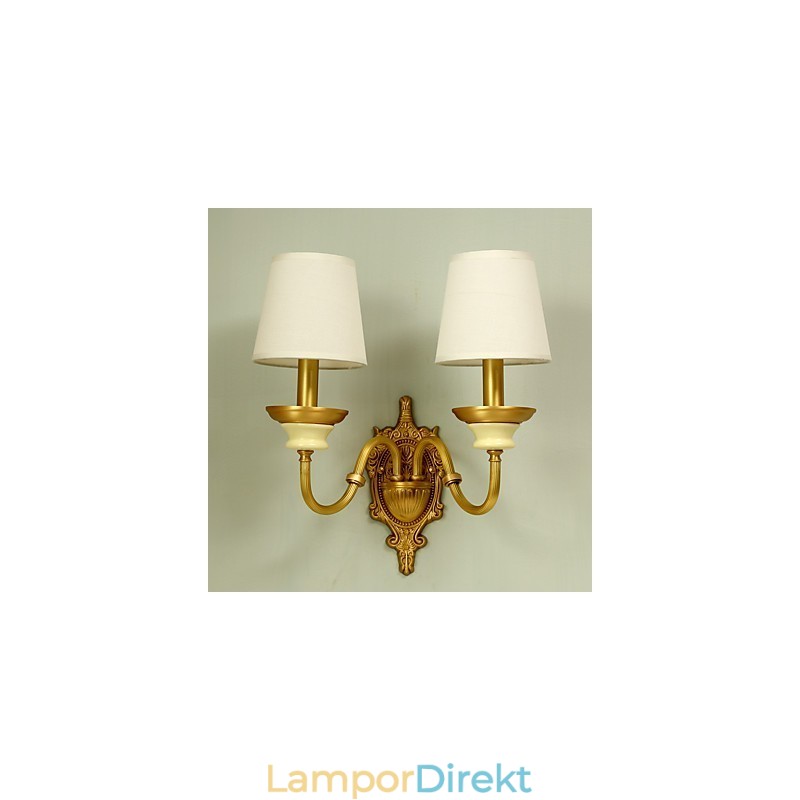 Enkel Country Traditionell Klassisk Mässing Funktion För Mini Style Uplight Vägglampor Vägglampor