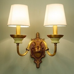 Enkel Country Traditionell Klassisk Mässing Funktion För Mini Style Uplight Vägglampor Vägglampor