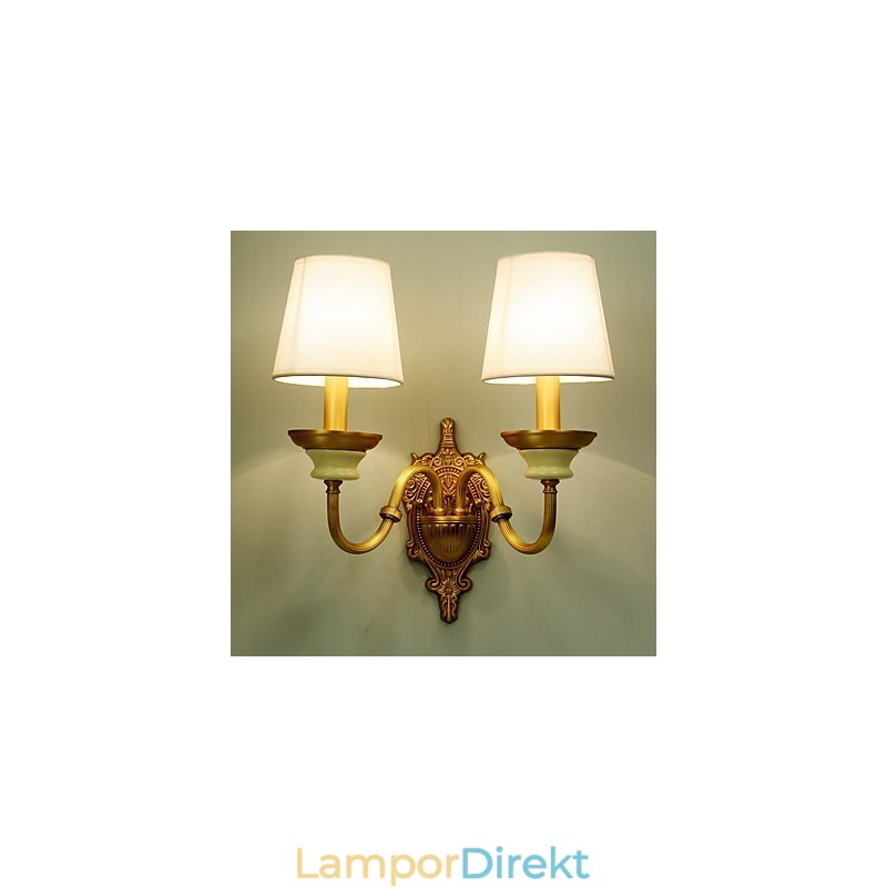 Enkel Country Traditionell Klassisk Mässing Funktion För Mini Style Uplight Vägglampor Vägglampor