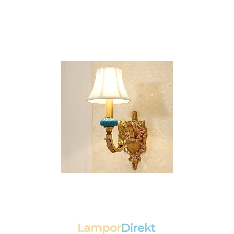 Enkel Country Traditionell Klassisk Mässing Funktion För Mini Style Uplight Vägglampor Vägglampor