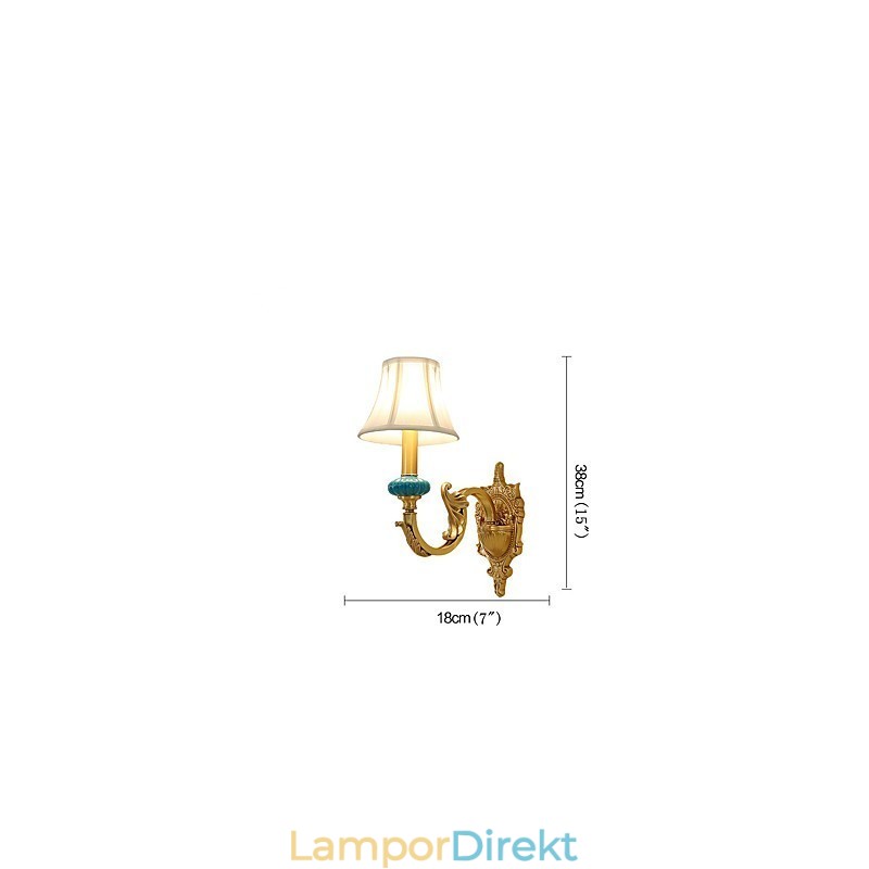Enkel Country Traditionell Klassisk Mässing Funktion För Mini Style Uplight Vägglampor Vägglampor