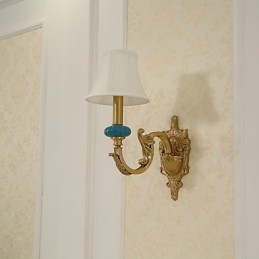 Enkel Country Traditionell Klassisk Mässing Funktion För Mini Style Uplight Vägglampor Vägglampor