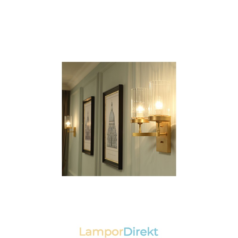 Traditionell Klassisk Country Mässing Funktion För Mini Style Uplight Vägglampor Vägglampa