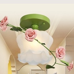 Alla Hjärtans Dag Rose Garden Blommor Och Växter Absorberar Kupolljus