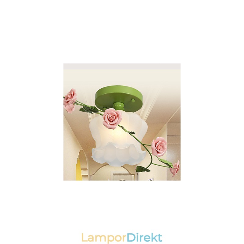 Alla Hjärtans Dag Rose Garden Blommor Och Växter Absorberar Kupolljus