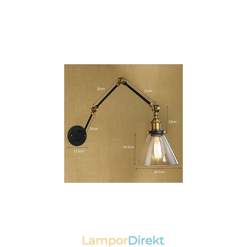 Enkel Vintage Country Retro Målning Funktion För Swing Arm Eye Protection Ambient Light