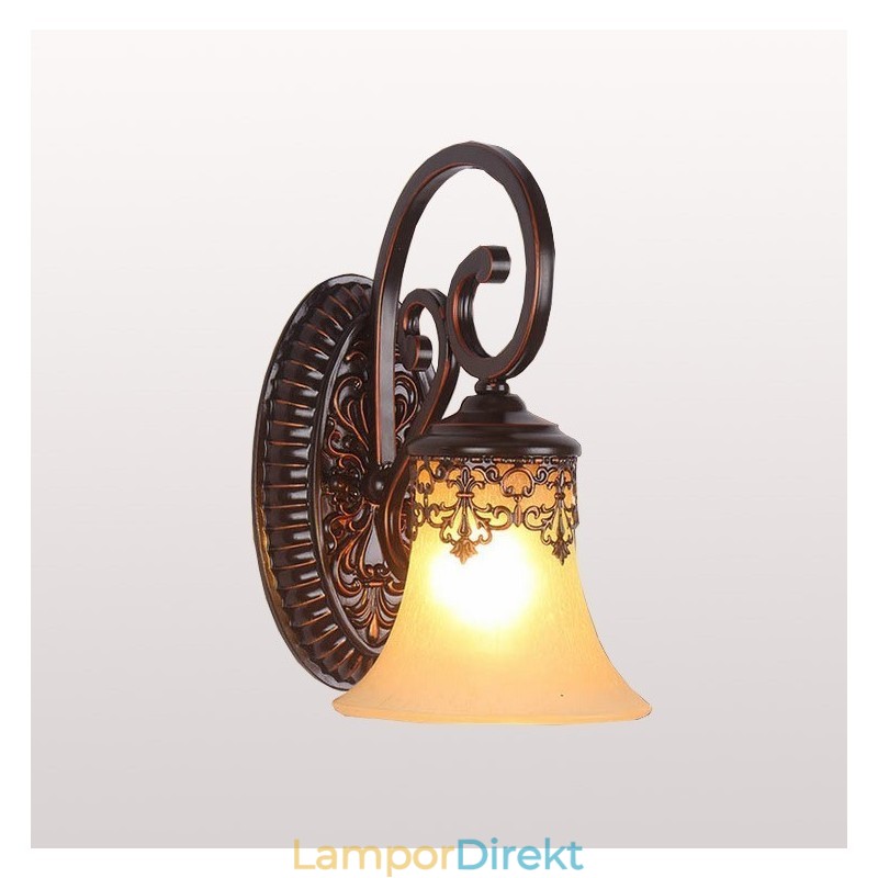 Hotelllobby Vägglampa Sovrum Europeisk Vägglampa Kreativ Vardagsrumslampa Dekoration Retro Korridor Vägglampa