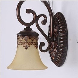Hotelllobby Vägglampa Sovrum Europeisk Vägglampa Kreativ Vardagsrumslampa Dekoration Retro Korridor Vägglampa