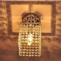 Modern Samtida Kristall I Ministil Målning Flush Mount