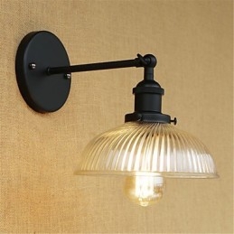 Country Retro Painting Feature För Mini Style Eye Protection Ambient Light Wall Sconces
