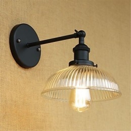 Country Retro Painting Feature För Mini Style Eye Protection Ambient Light Wall Sconces