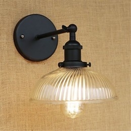 Country Retro Painting Feature För Mini Style Eye Protection Ambient Light Wall Sconces