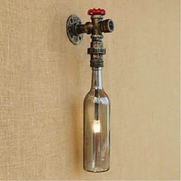 Rökgrå Vattenflaska Vägglampa Vägglampa