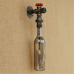 Rökgrå Vattenflaska Vägglampa Vägglampa