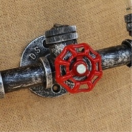 Retro Industrial Wind Switch Vattenflaska Vägglampa Vägglampa Bärnsten