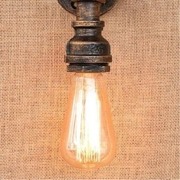 Nostalgi Enkel Vattenpipa Dekorativ Liten Vägglampa Vägglampa