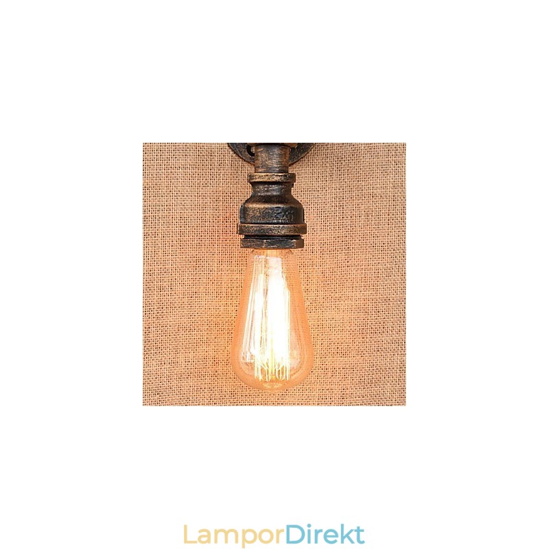 Nostalgi Enkel Vattenpipa Dekorativ Liten Vägglampa Vägglampa