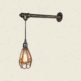 Loft Vintage Vägglampor Med Strömbrytare Industrial Edison Fashion Simplicity Wall Sconce Metal Base Cap