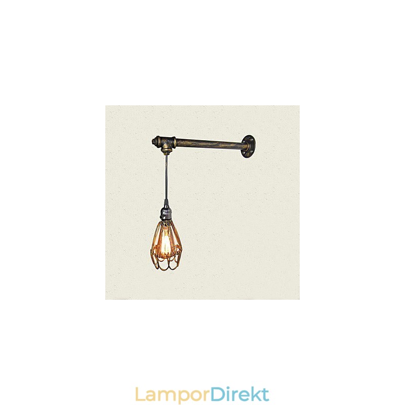 Loft Vintage Vägglampor Med Strömbrytare Industrial Edison Fashion Simplicity Wall Sconce Metal Base Cap