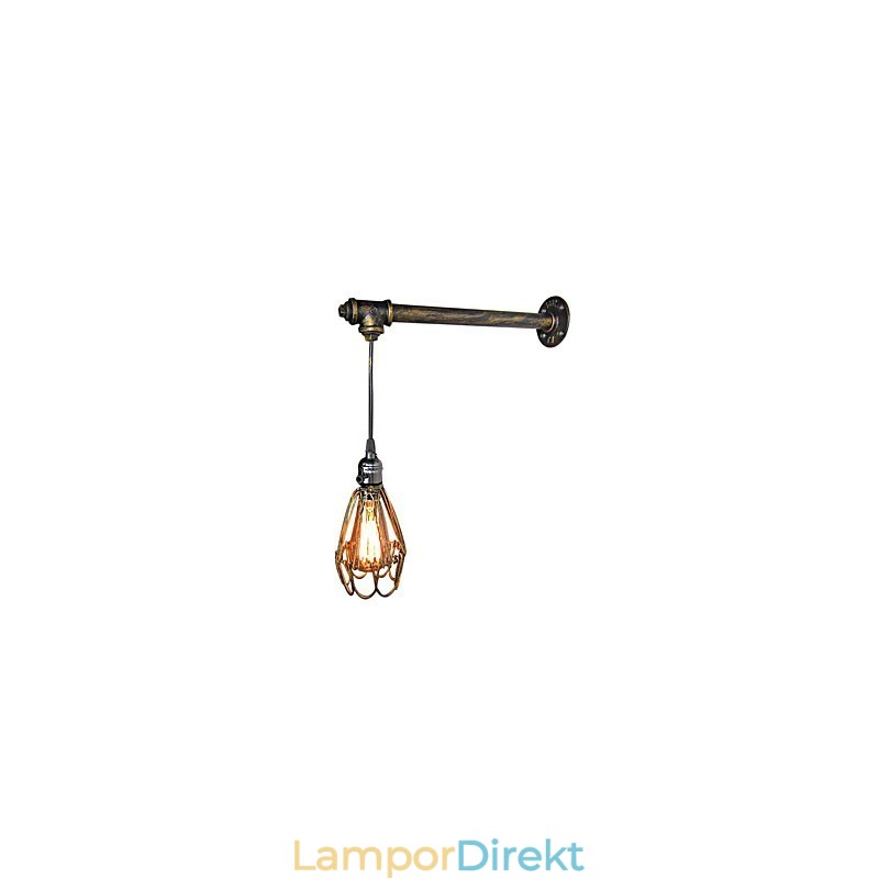 Loft Vintage Vägglampor Med Strömbrytare Industrial Edison Fashion Simplicity Wall Sconce Metal Base Cap
