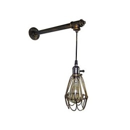 Loft Vintage Vägglampor Med Strömbrytare Industrial Edison Fashion Simplicity Wall Sconce Metal Base Cap