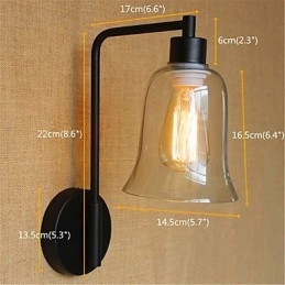 Rustik Lodge Country Black Oxide Finish Funktion För Svängarmsljus