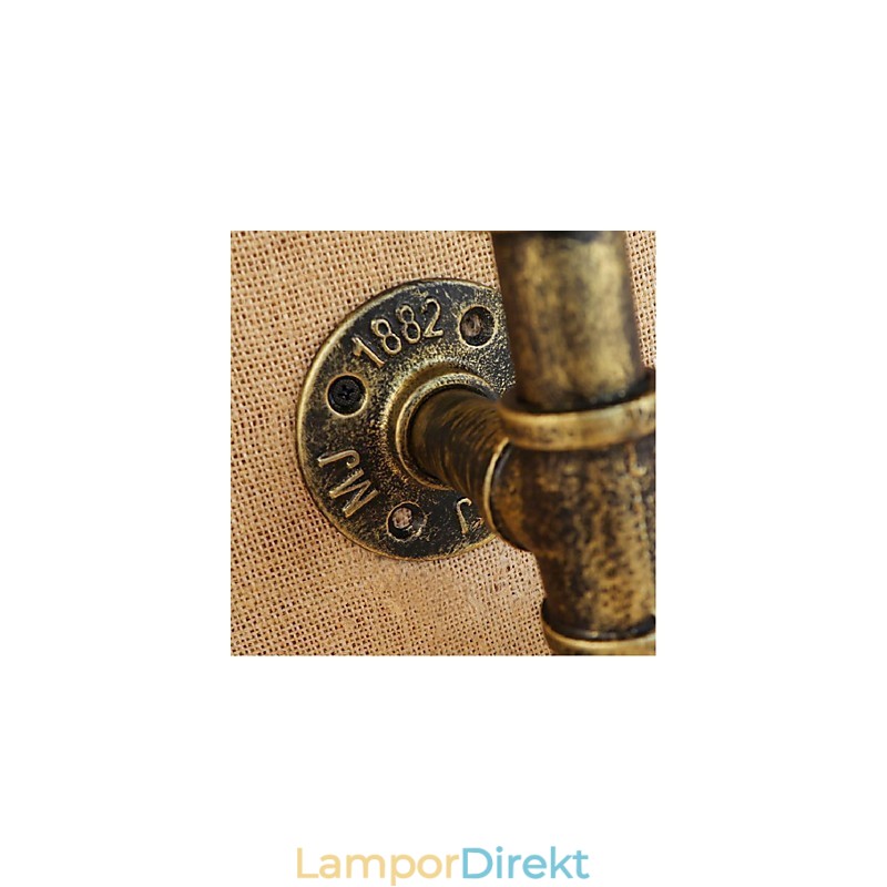 Retro Industrial Wind Switch Vattenflaska Vägglampa Vägg Ljusblå