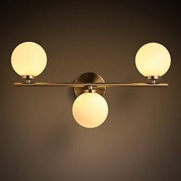 Glasvägglampa Modern Modern Bronsfunktion För Mini Style Uplight Wall Sconces Wall Light