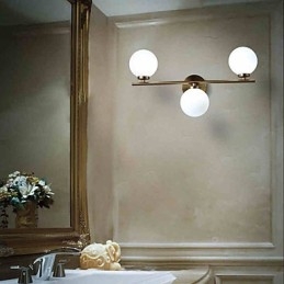 Glasvägglampa Modern Modern Bronsfunktion För Mini Style Uplight Wall Sconces Wall Light
