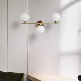 Glasvägglampa Modern Modern Bronsfunktion För Mini Style Uplight Wall Sconces Wall Light
