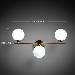 Glasvägglampa Modern Modern Bronsfunktion För Mini Style Uplight Wall Sconces Wall Light