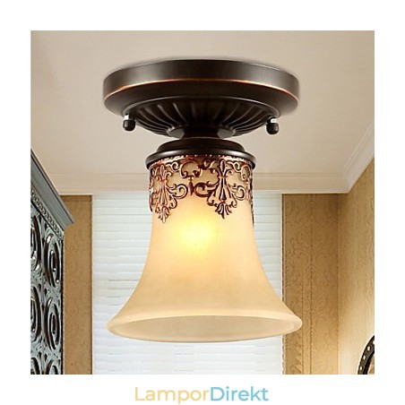 Vintage Country Island Målning Metal Flush Mount Vintage Country Island Målning Metal Flush Mount