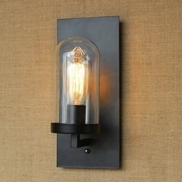 Kreativ Modern Minimalistisk Restaurang Bar Amerikansk Landgångstrappa Edison Vägg Enkel Pannlampa Glas