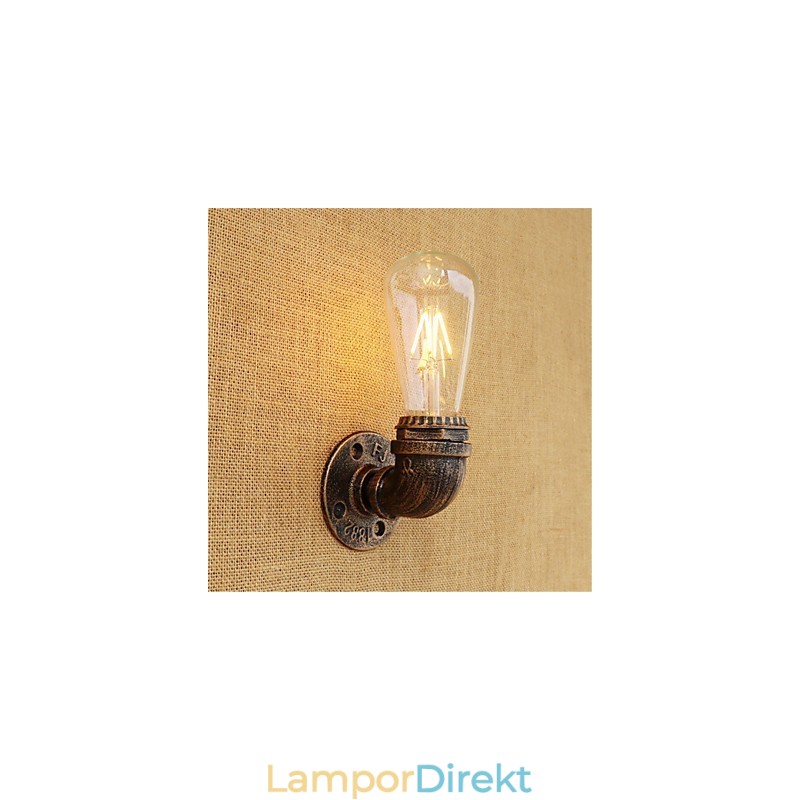 Country Retro Painting Feature För Mini Style Ambient Light Vägglampor Vägglampa