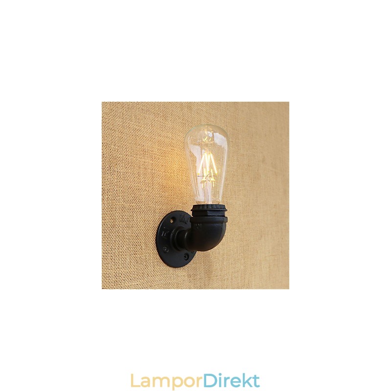 Country Retro Painting Feature För Mini Style Ambient Light Vägglampor Vägglampa