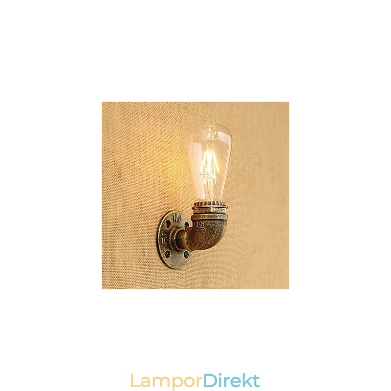 Country Retro Painting Feature För Mini Style Ambient Light Vägglampor Vägglampa