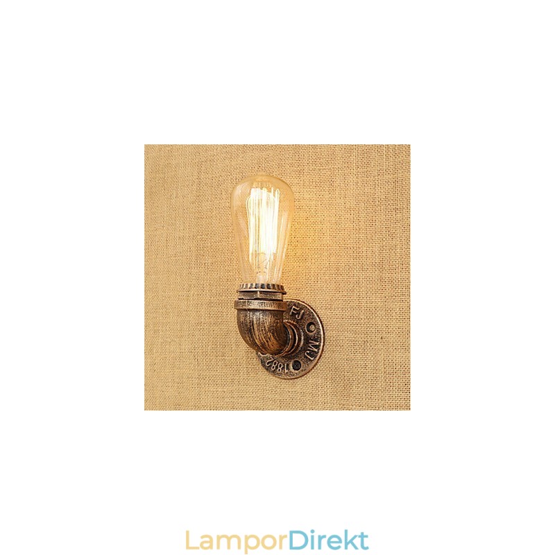 Country Retro Painting Feature För Mini Style Ambient Light Vägglampor Vägglampa