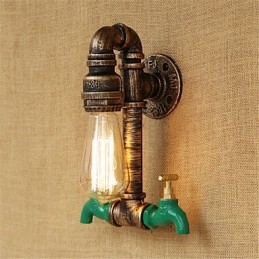 Country Retro Painting Feature För Mini Style Ambient Light Wall Sconces Wall Light